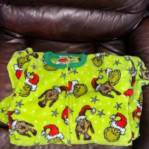 Grinch Zip Up PJ Size Small ( 4-6)